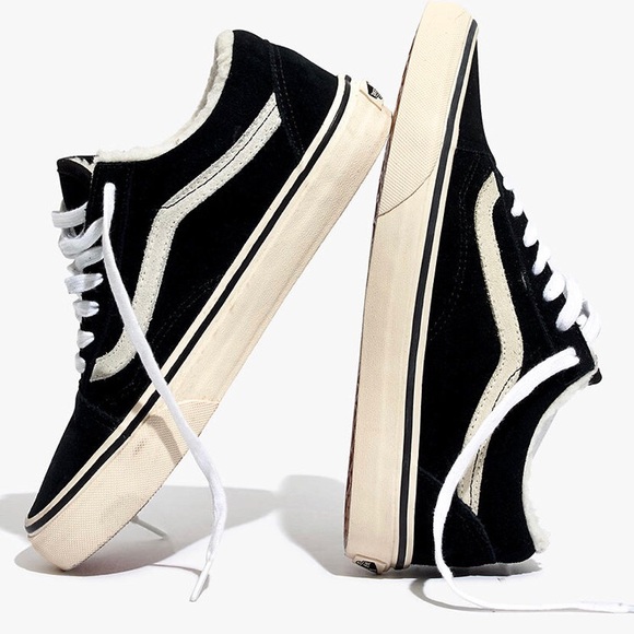 Madewell Shoes - Madewell vans in suede and Sherpa